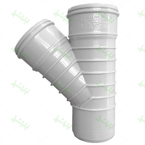 سه راه 45 درجه پی وی سی صبا